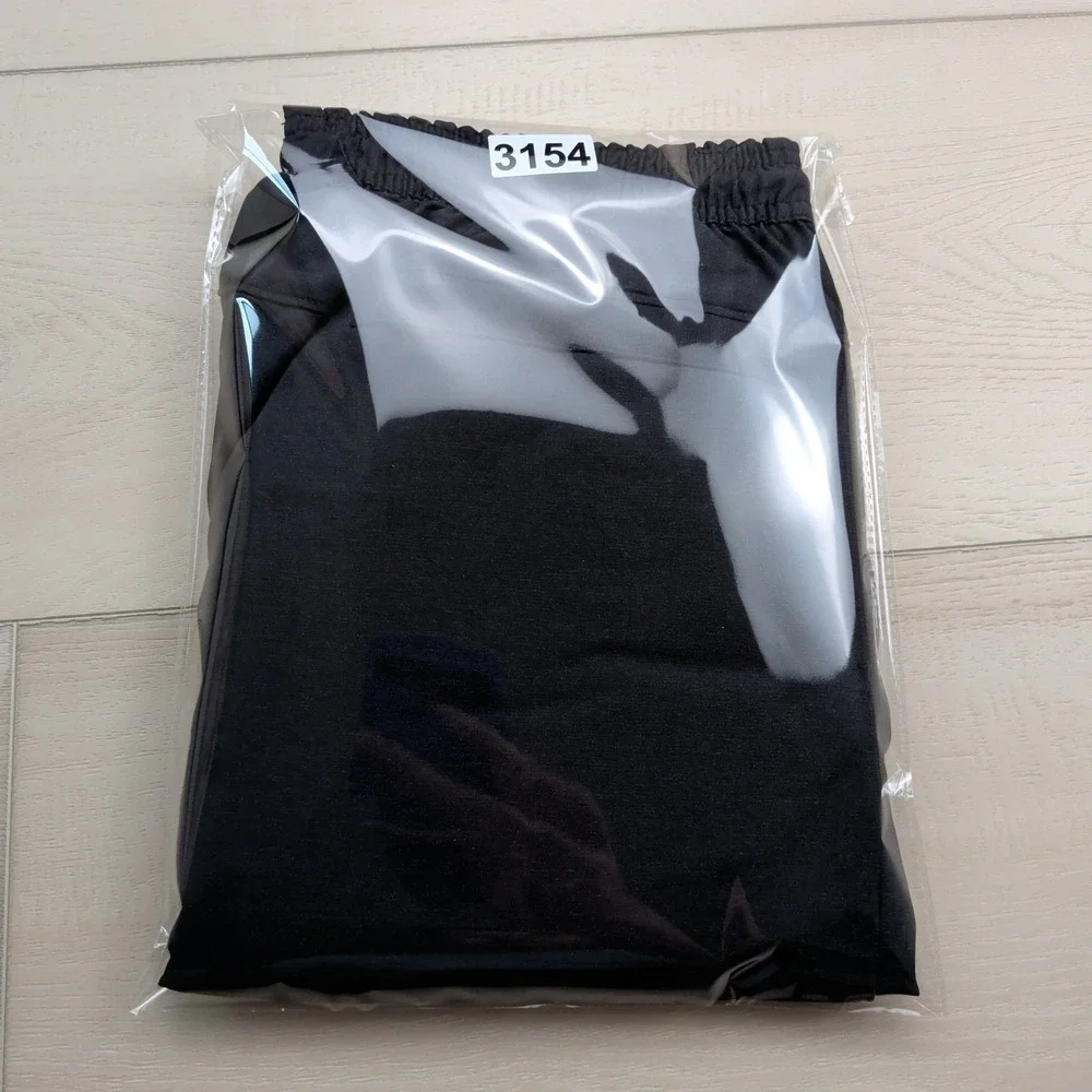 Travis Mathew Jogger Pants‎ Mens Small Black Elastic Waist Zip Pockets Golf